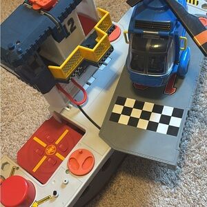 Kids Toy Aircraft Carrier Helicopter Playset